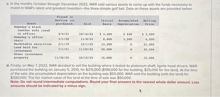 LO 11-5, LO 11-6) (Algo) [The following information applies to the questions