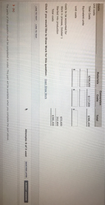 process cost system and manufactures a single product-an industrial carpet shampoo and