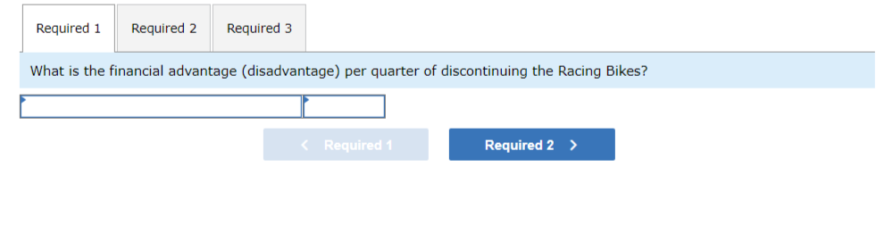 Cycle Company manufactures three types of bicycles-a dirt bike, a mountain bike,