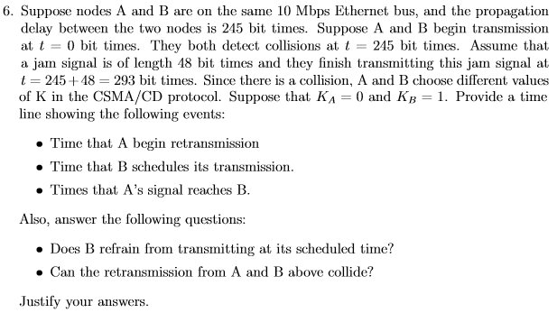  . Suppose nodes A and B are on the same 10