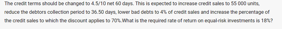  The credit terms should be changed to 4.510 net 60 days.