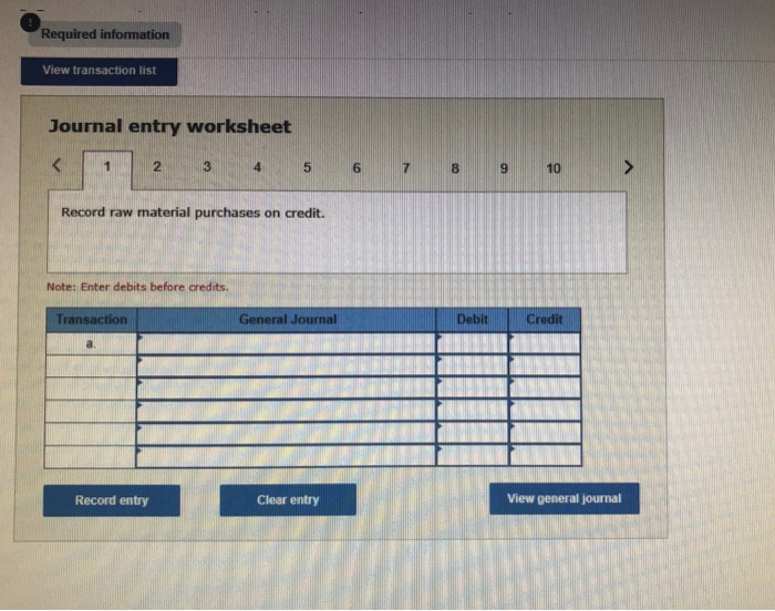 of direct labor. Information on the company's production activities during May follows.