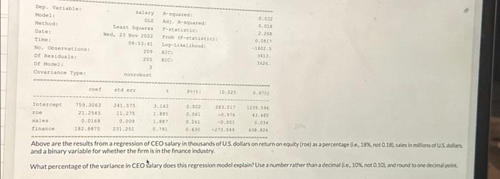  Dep. Variable: Model: Method: Date: Time: No. Observations: Df Residuals: Df