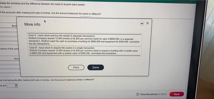 for cases A and B. (Record debits first, then credits: Exclude explanations