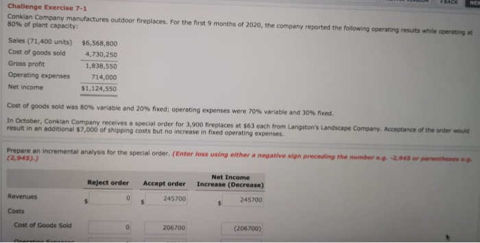  please answer this question BACK NE Challenge Exercise 7-1 Conklan Company