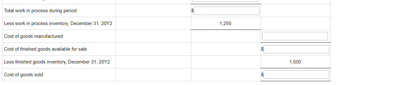 materials and direct labor, and what their factory overhead expenses might be.