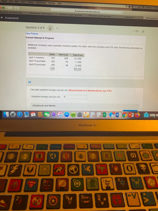  Ed mentation.com Assignments Question 2 of 9 > -/10 View Policies