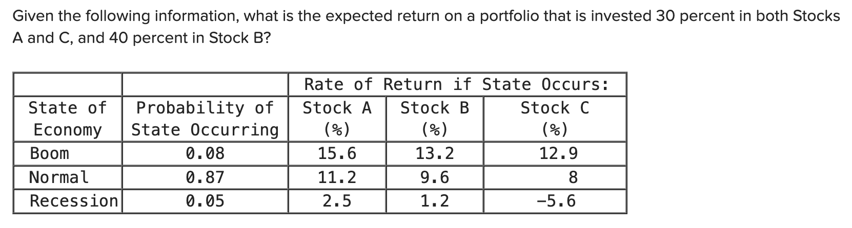 What is the step by step to caluculate this? Given the
