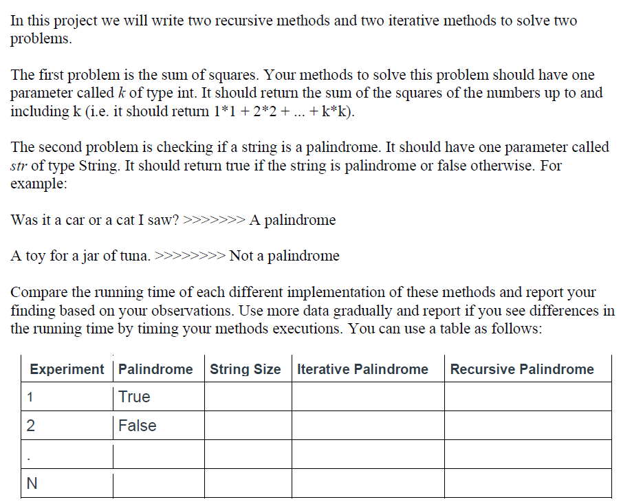 Using C++, please write the code for the project below. Also, please