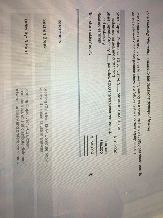 preference dividends are in arrears and the board of directors declares cash