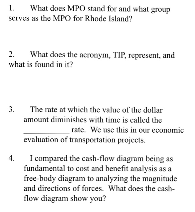  1. What does MPO stand for and what group serves as