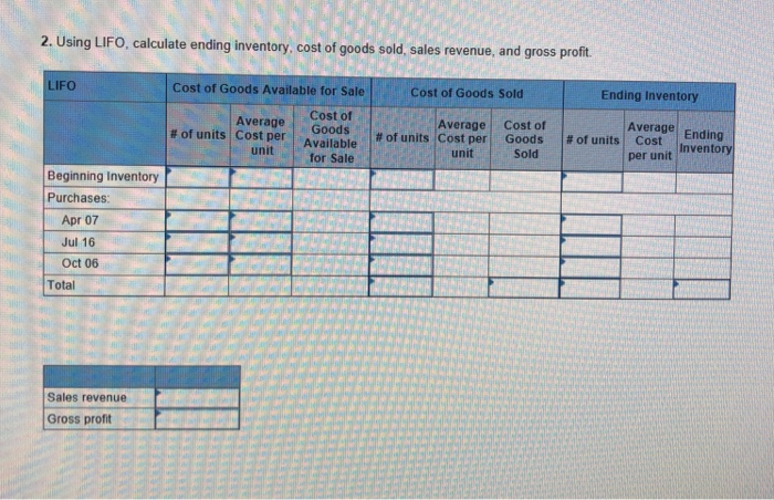 below/ During the year, TRC Corporation has the tollowing Inventory transactions Number