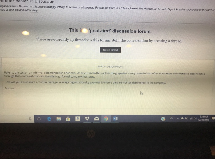  brum: Chapter T5 Discussion rganize Forum Threads on this page and