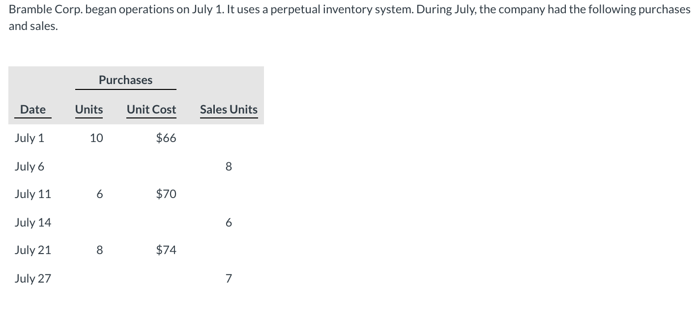 Would love some help with finding the FIFO, Moving Average, and LIFO.