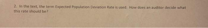  2. In the text, the term Expected Population Deviation Rate is