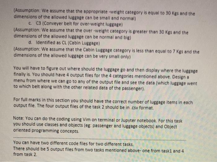 TASK 2: Airport Conveyer Belt Simulation (30%) Airport Conveyer Belt: After the