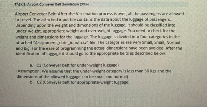upon the weight and dimensions of the luggage, it should be classified