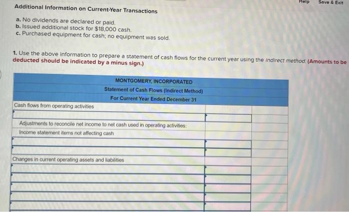 No dividends are declared or paid. b. Issued additional stock for $18,000