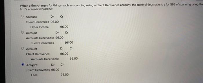  When a firm charges for things such as scanning using a