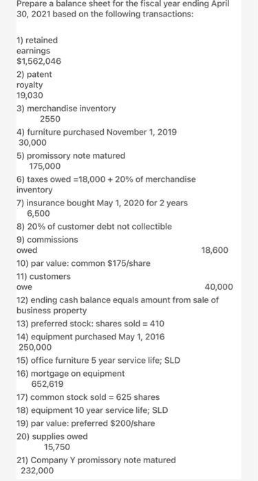 i just want the second part which is preparing an income statement.