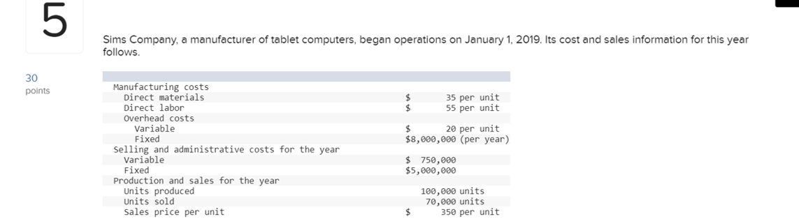  1.) Need help finding the Contribution Margin and Net Income 2.
