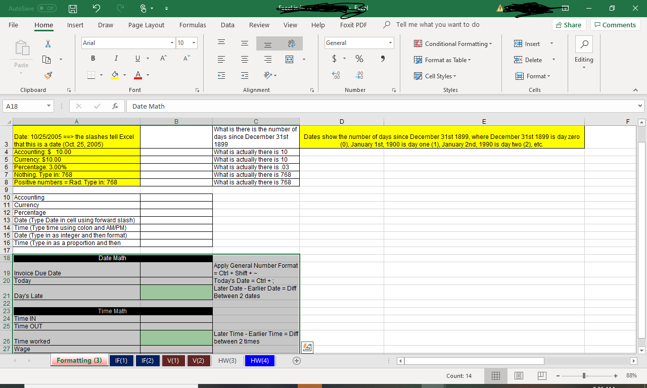 Please answer day's late, time worked and earnings. (Number formatting) - -