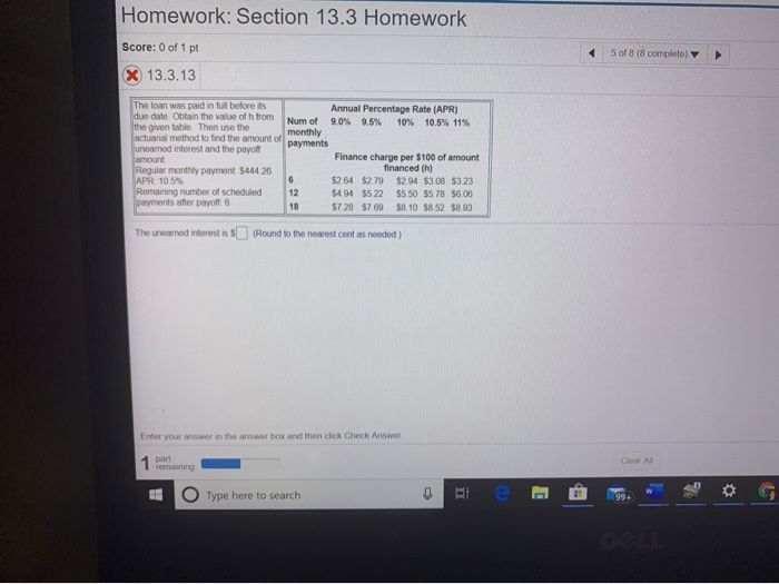 please answer all steps to question if needed . Homework: Section 13.3