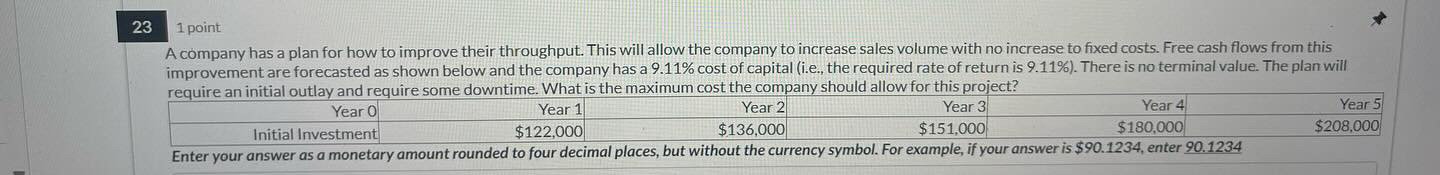  231 point A company has a plan for how to improve