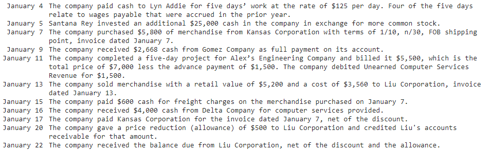 Need help with the 1/22 transaction. 