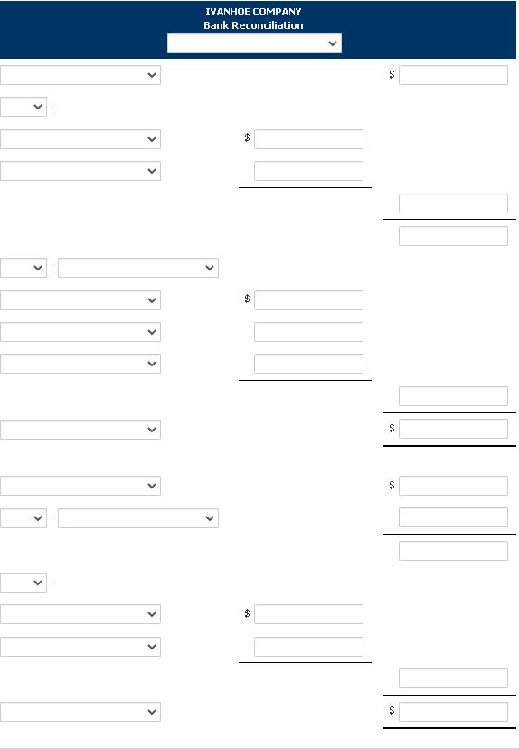  On August 31,2024, Ivanhoe Company had a cash balance per its