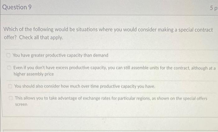 please answer all the questions shown here Question 9 5 p Which