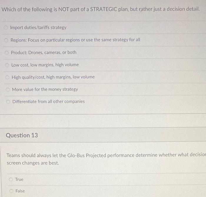 of the following would be situations where you would consider making a