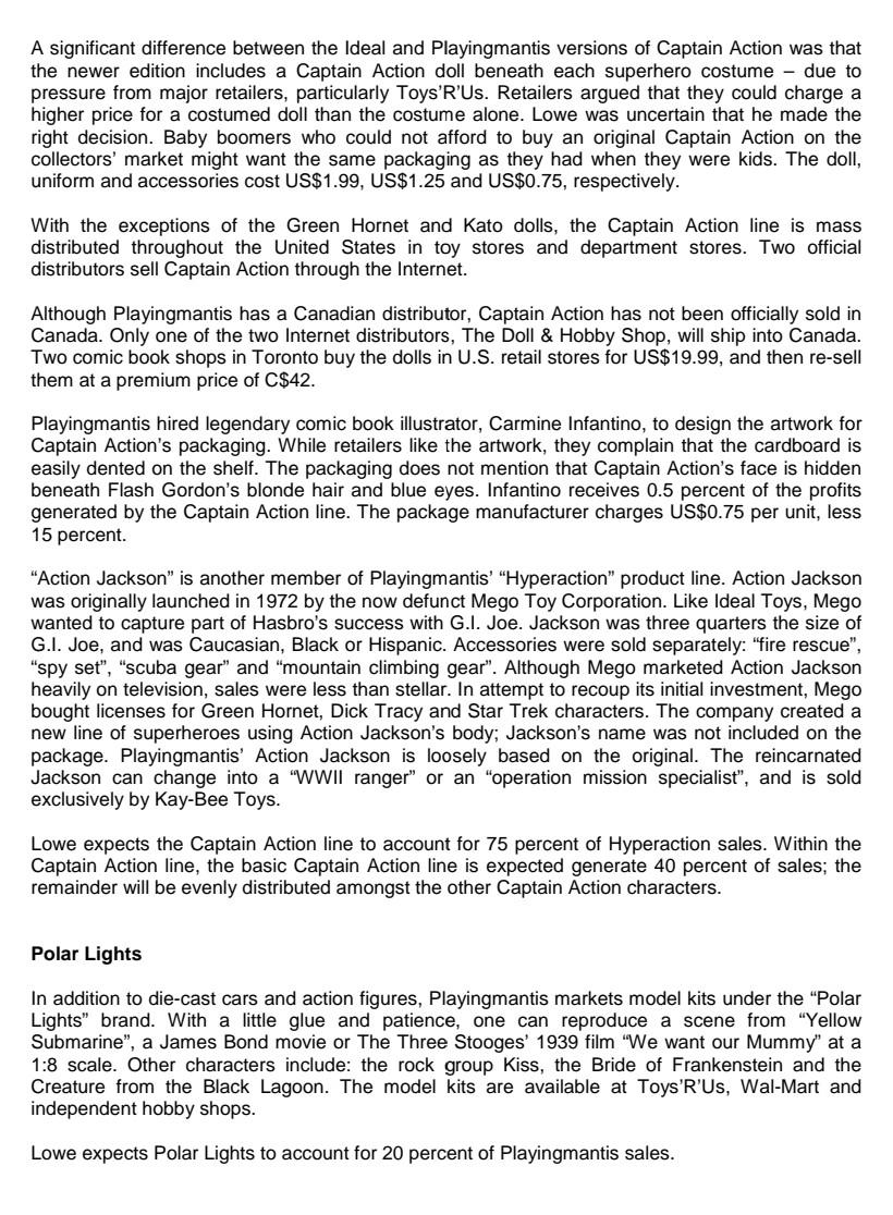 The firm sells its products under four brands: "Johnny Lightening", "Polar Lights",