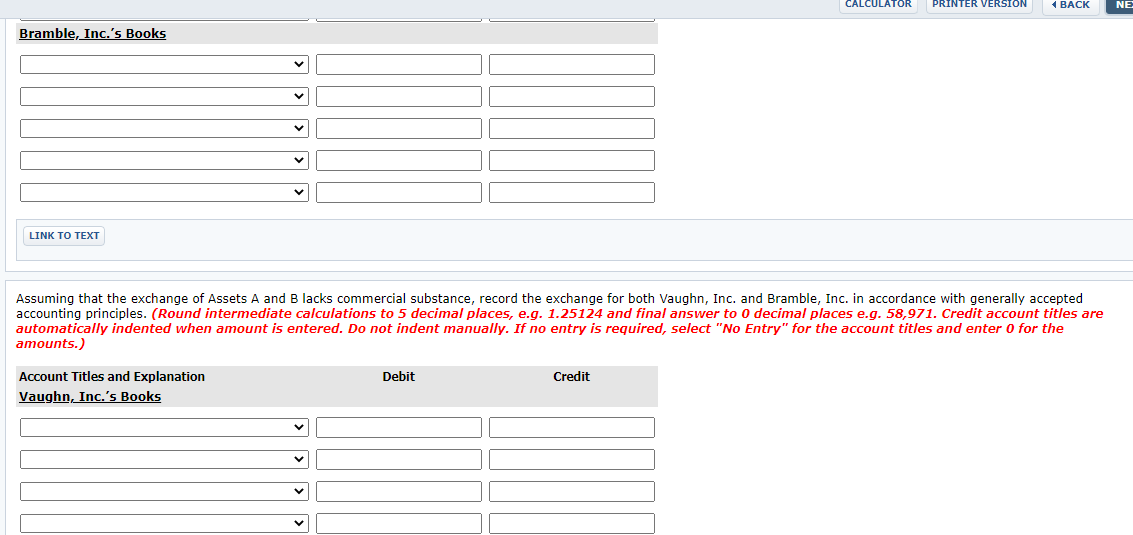 Bramble, Inc. Vaughn's asset is referred to below as "Asset A," and