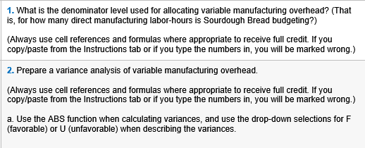 Please answer these in excel & show the excel formulas please. thank