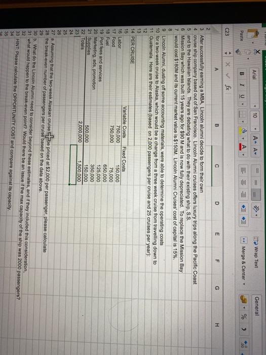  Arial 10 AA il Wrap Text General Paste B I U