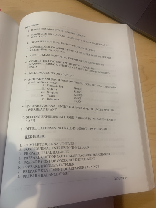 OverheadUnit Cost -54 Total Product Cost - 454 Selling Price - 1362