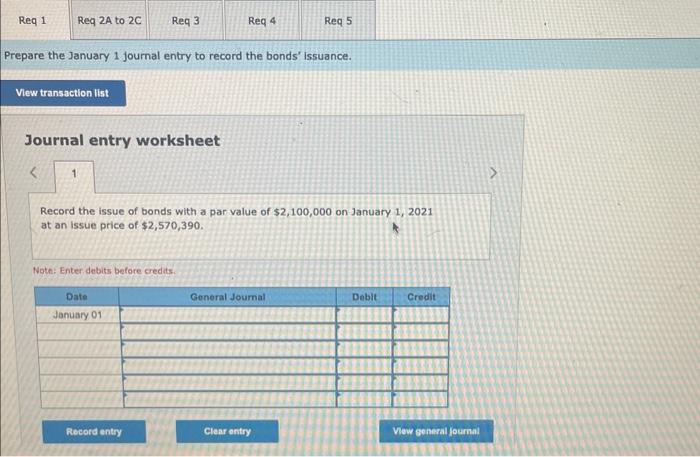 [The following information applies to the questions displayed below] Hilliside issues $2,100,000