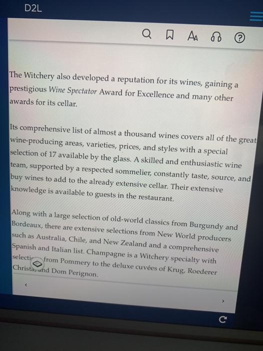 have to help him make competitive improvements to his business and why