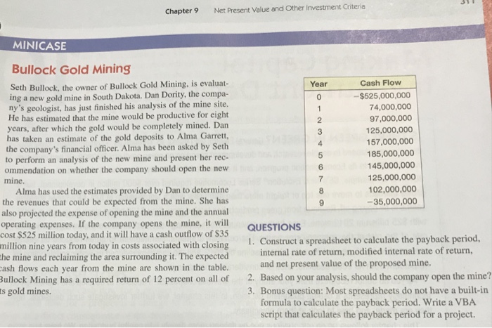  Only problems 1 and 2 required. Also, change required return of
