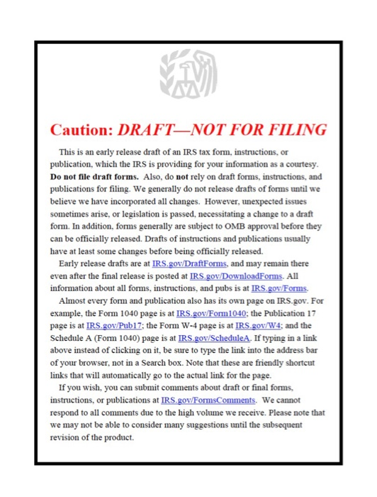 2017 and 2018 Schedule A's. Note a subtle but important difference between