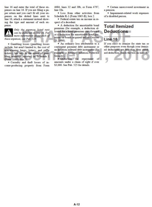 Refer back to Schedule A, See the small print under Interest You