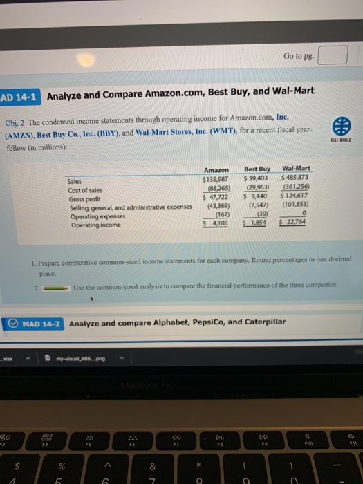  need help for question 2. Go to pg AD 14-1 Analyze