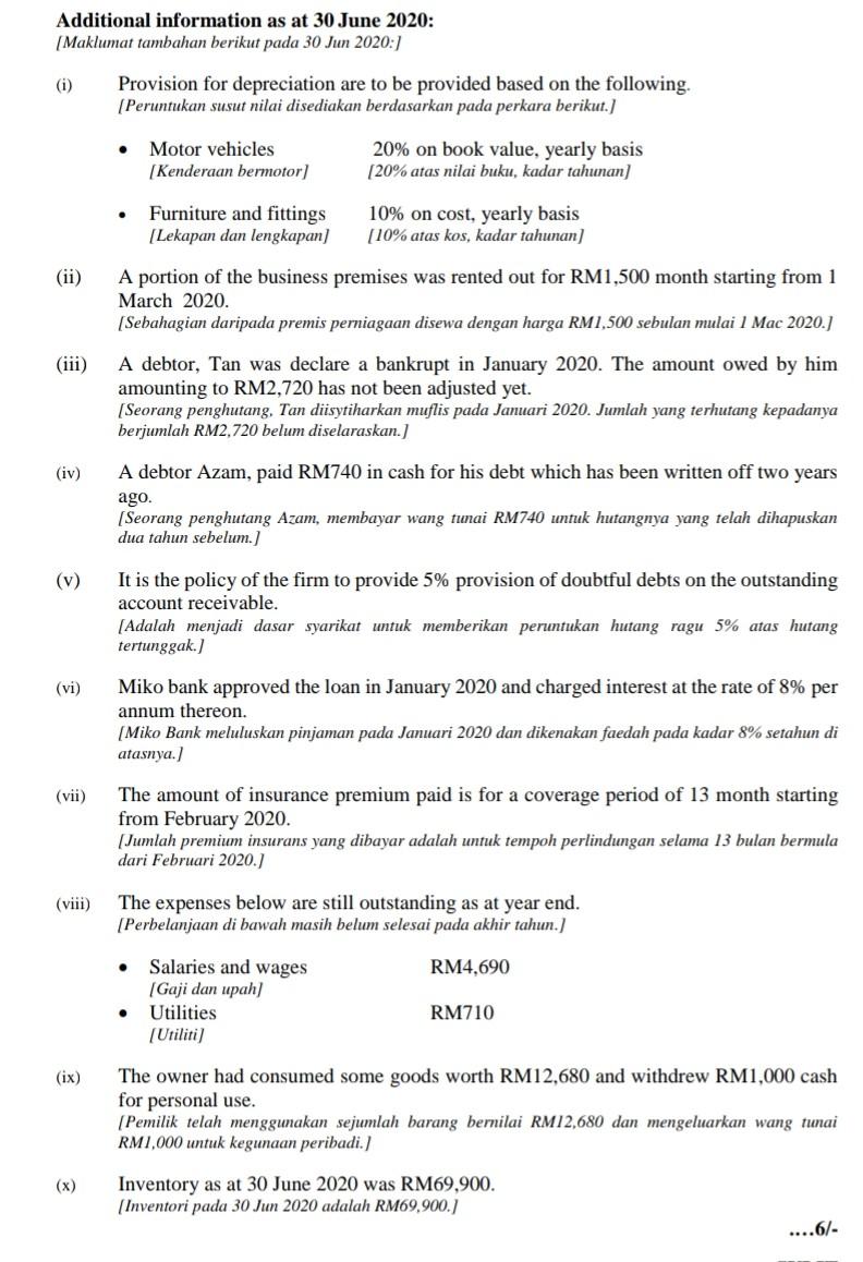-4- Question 2 [Soalan 2] Mr. Ahmad Ali, who runs a retail