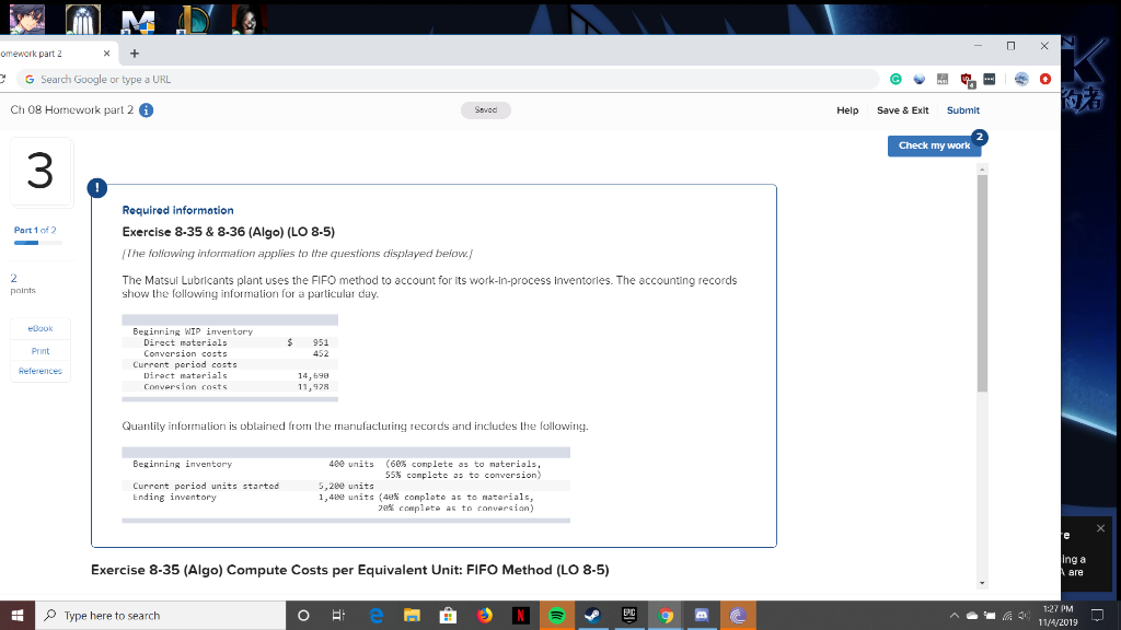 - O XN omework part 2 + G Search Google or