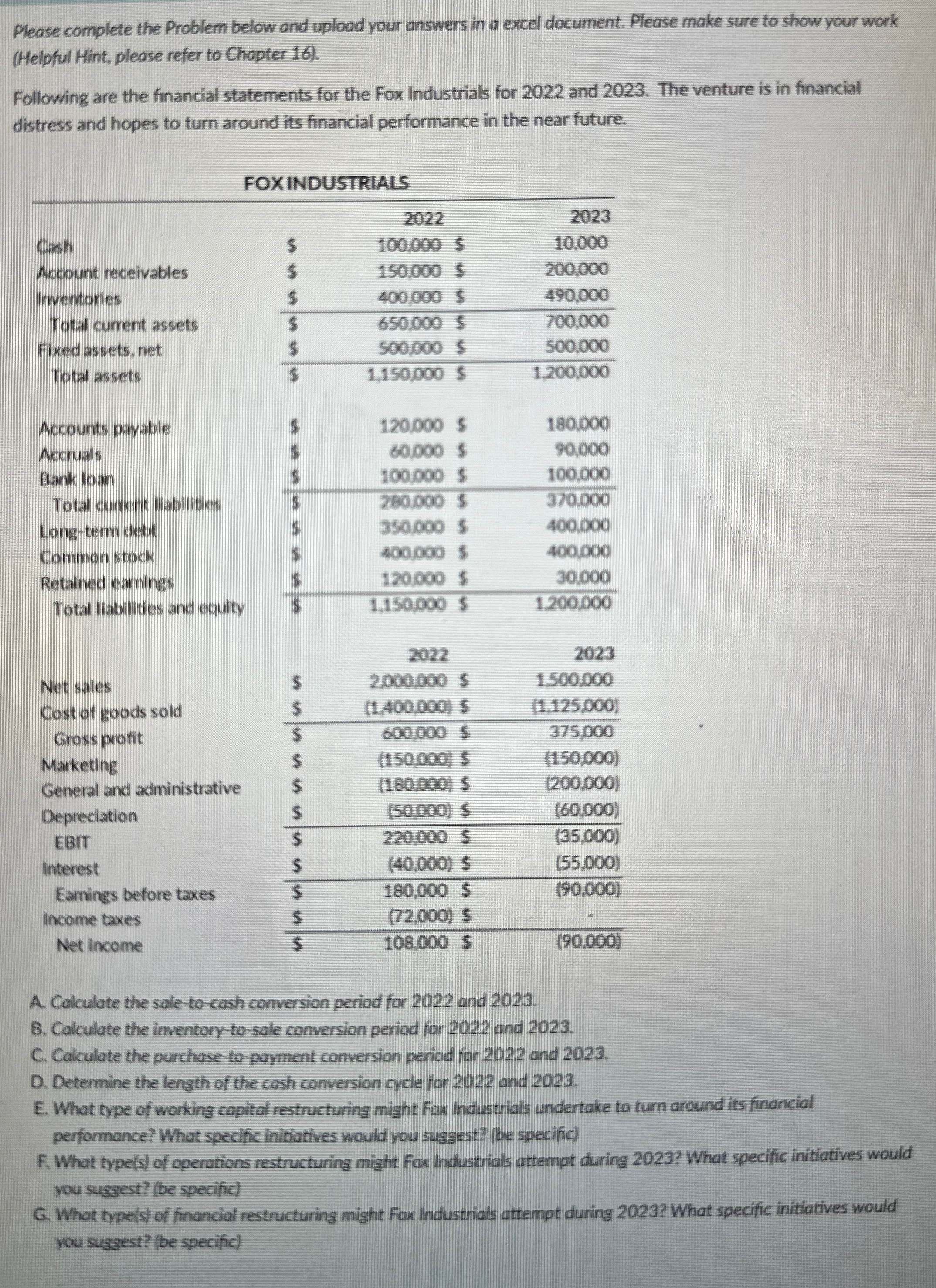  Please complete the Problem below and upload your answers in a