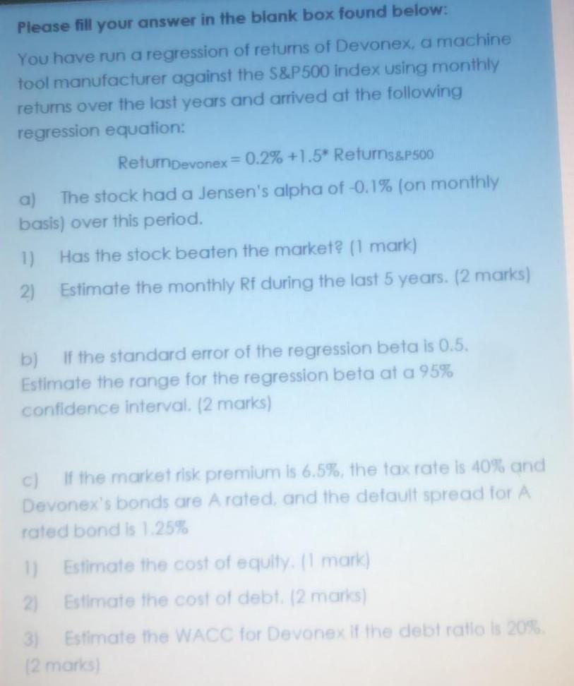  Please fill your answer in the blank box found below: You