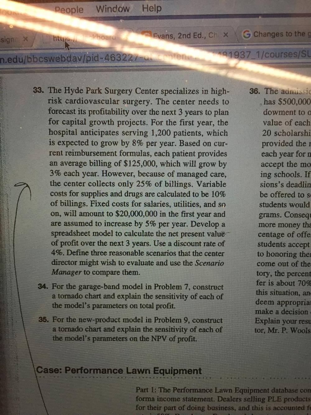  Evans, 2nd ed., chapter 11, problem 33. In addition to what