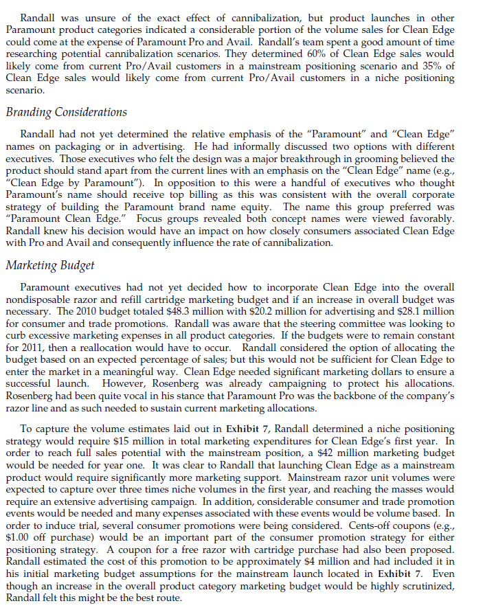 3. Alternatives [just choose two use those in the case] Alternative One: