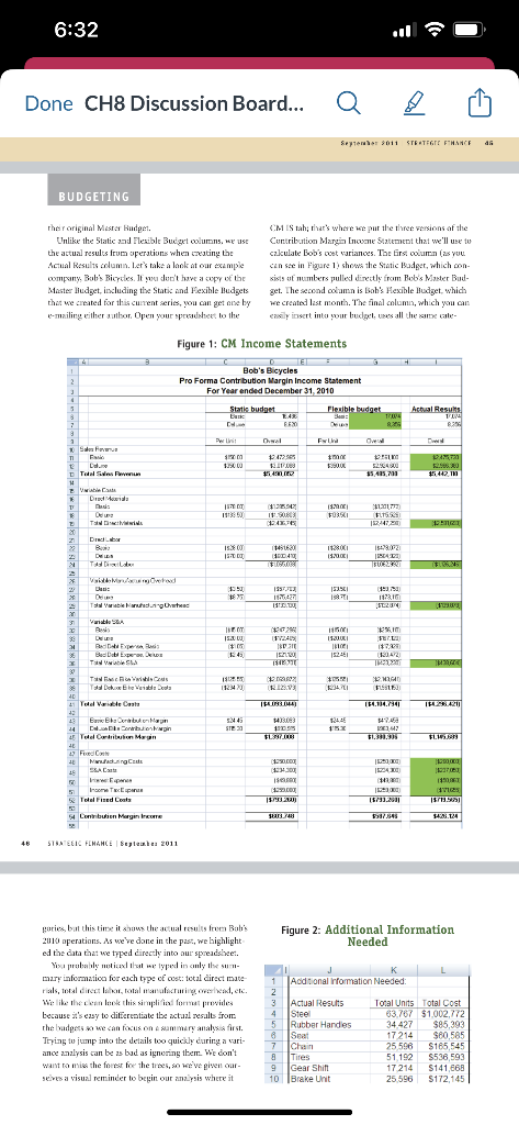 to the following questions: List one reason discussed for the direct labor